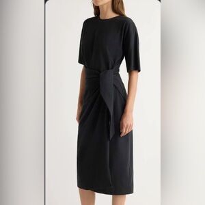 Women’s Modern Citizen Noa black wrap midi dress